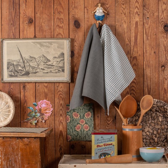 Σετ Πετσέτες Κουζίνας 2 Τεμαχίων Melinen Carrot Olive 45x65