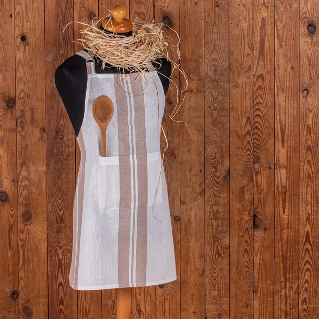 Ποδιά Κουζίνας Melinen Pepper Stripe Salmon 60x75