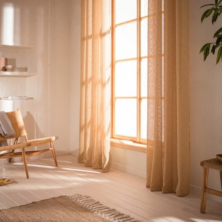 Κουρτίνα με Τρουκς Gofis Home Combe Jute 502/36 140x280