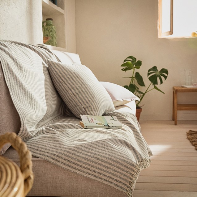 Ριχτάρι Πολυθρόνας Gofis Home Lined Rock Grey...