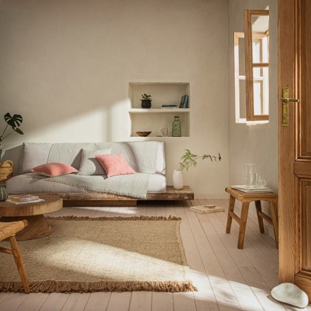 Ριχτάρι Πολυθρόνας Gofis Home Lined Rock Grey 390/15 180x180