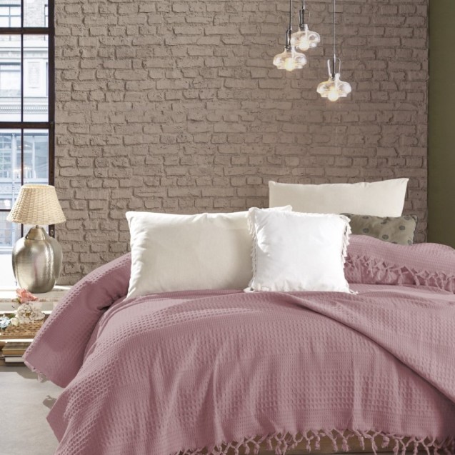 Κουβέρτα Πικέ Υπέρδιπλη Dimcol Dobby Rotten...