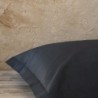 Σετ Μαξιλαροθήκες 2 Τεμαχίων Nima Superior Satin Black 52x72+5