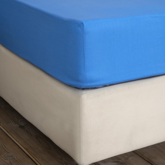 Σεντόνι King Size με Λάστιχο Nima Unicolors Sea Blue...