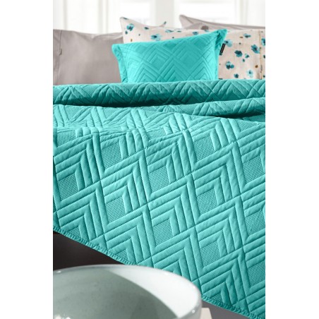 Σετ Κουβερλί Υπέρδιπλο 2 Τεμαχίων Guy Laroche Curves Petrol 220x240