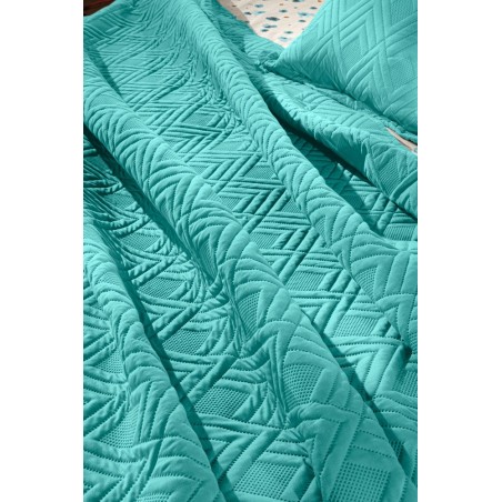 Σετ Κουβερλί Υπέρδιπλο 2 Τεμαχίων Guy Laroche Curves Petrol 220x240