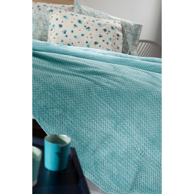 Κουβέρτα Fleece Υπέρδιπλη Guy Laroche Rombus...