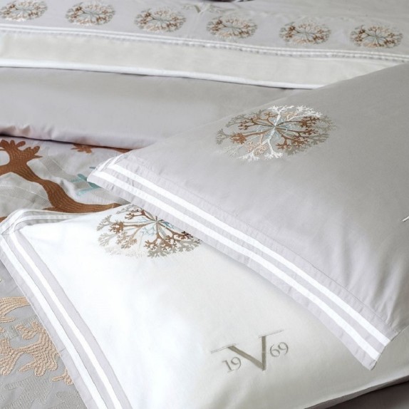 Σετ Σεντόνια King Size 4 Τεμαχίων 19V69 Coral Grey 240x270