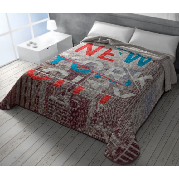 Κουβέρτα Βελουτέ Μονή Belpla 304 New York 160x220