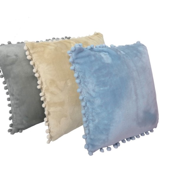 Μαξιλάρι Διακόσμησης Fleece Makis Tselios Pommy Beige 43x43