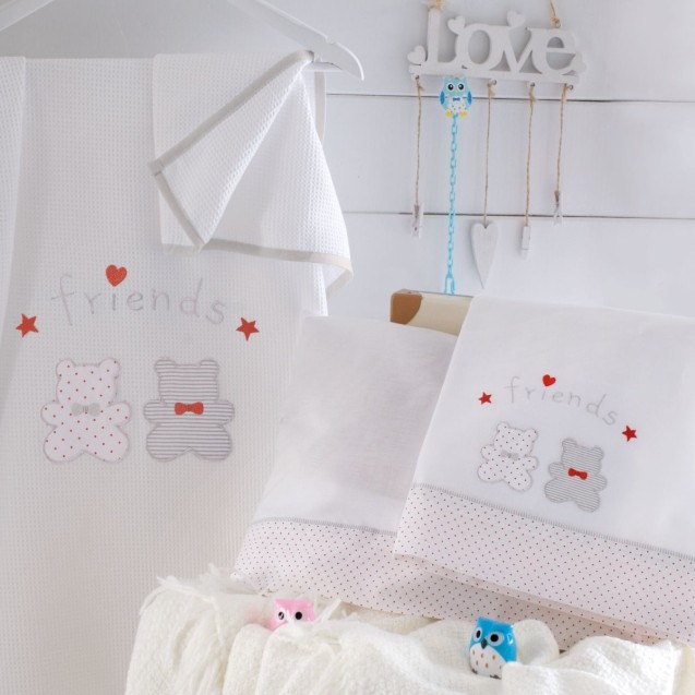 Σετ Σεντόνια Κούνιας 3 Τεμαχίων Rythmos Bip &...