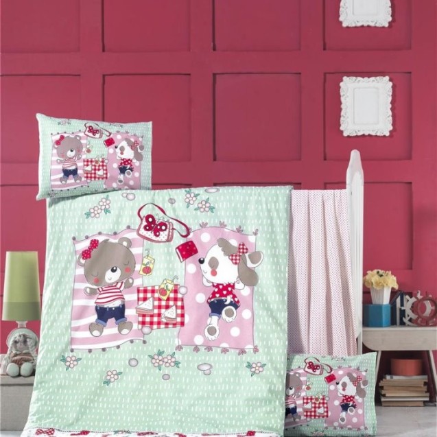 Σετ Σεντόνια Κούνιας 3 Τεμαχίων Rythmos Sleepy...