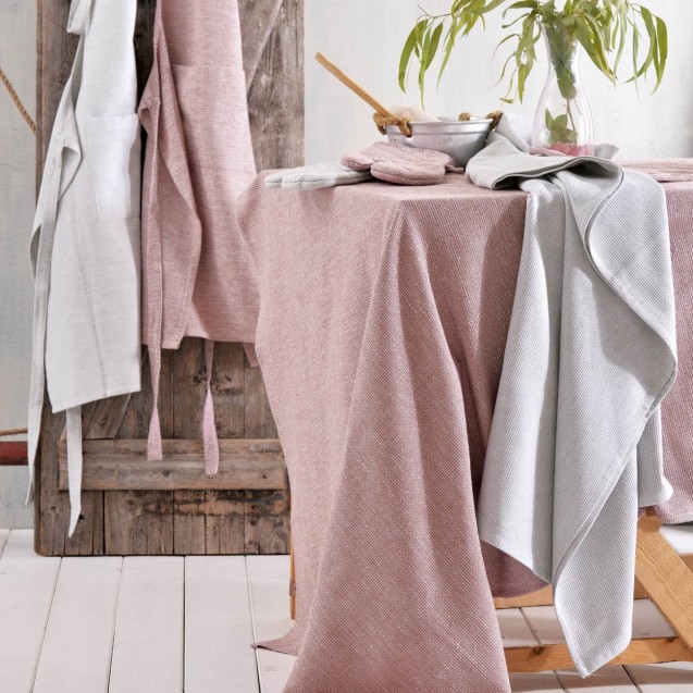 Τραπεζομάντηλο Rythmos Madden Ροδί 140x180