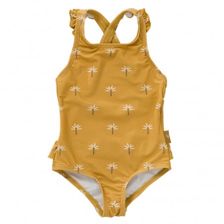 Παιδικό Ολόσωμο Μαγιό με Προστασία UV50 για Κορίτσι Fresk Palmtree Ochre FR-SW040-42