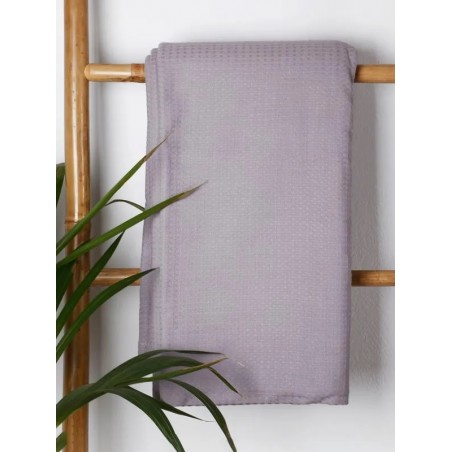 Κουβέρτα Πικέ Μονή Ξενοδοχείου Anesis 165x265 Dark Grey