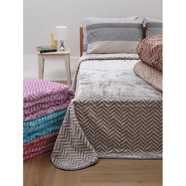 Κουβέρτα Υπέρδιπλη Βελουτέ Ζακάρ Anesis...