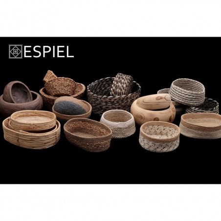 Ψωμιέρα Οβάλ Ψάθινη Espiel KAG214 25x13x9cm