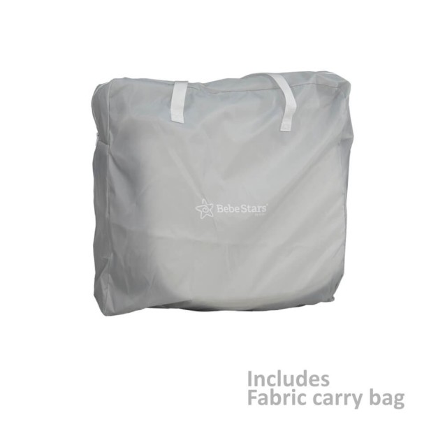 Λίκνο Bebe Stars Chic 2in1 Light Grey 843-182