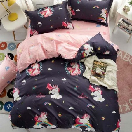 Σετ Παιδικό Κουβερλί Μονό 2 Τεμαχίων Morven 22031 Unicorn 160x220