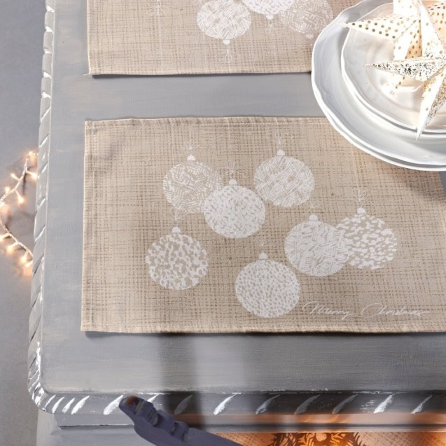 Σετ Σουπλά 4 Τεμαχίων Kentia Snow 220 33x45