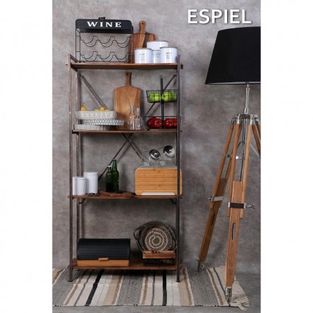 Μεταλλικό Καλάθι Espiel Μαύρο TAK101 24.5x10x9.5εκ.