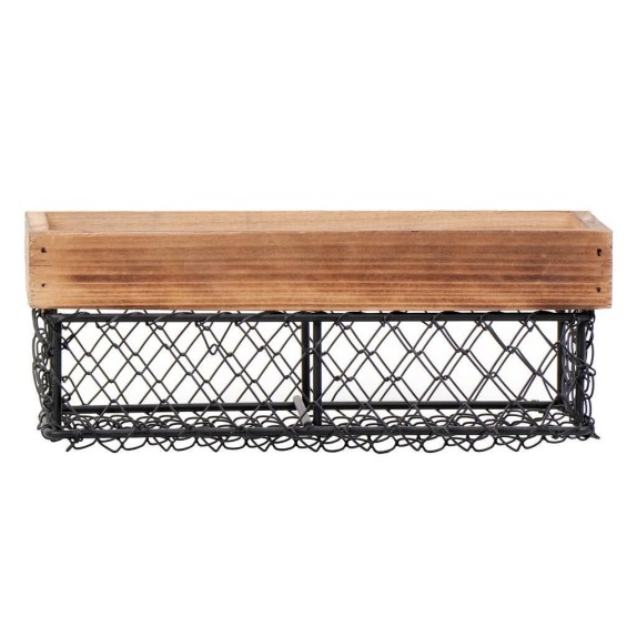 Μεταλλικό Καλάθι Espiel Μαύρο TAK101 24.5x10x9.5εκ.