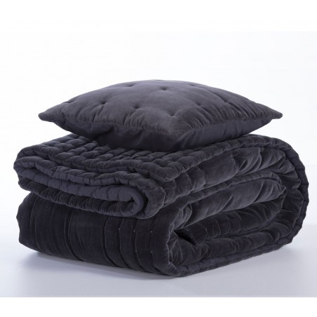 Μαξιλαροθήκη Διακόσμησης Nef-Nef Fluence 23 Anthracite 45x45