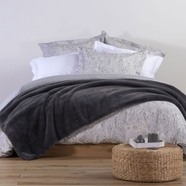 Κουβέρτα Γούνινη Υπέρδιπλη Nef-Nef Warmer Grey...