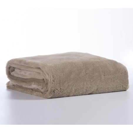 Κουβέρτα Γούνινη Υπέρδιπλη Nef-Nef Warmer Beige 240x220