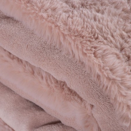 Κουβέρτα Γούνινη Υπέρδιπλη Nef-Nef Warmer Pink 240x220