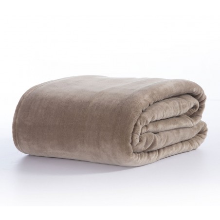 Κουβέρτα Fleece Μονή Nef-Nef Cosy Beige 160x220