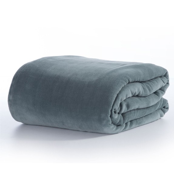 Κουβέρτα Fleece Υπέρδιπλη Nef-Nef Cosy Dusty Blue 220x240