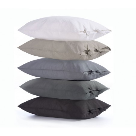 Σετ Μαξιλαροθήκες 2 Τεμαχίων Nef-Nef Cotton-Linen Grey 52x72
