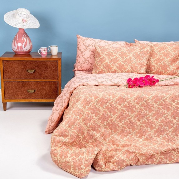 Παπλωματοθήκη Μονή Melinen Zelda Pink 160x245