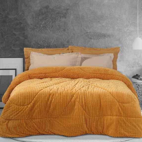 Κουβερτοπάπλωμα Υπέρδιπλο με Γούνα Sherpa Das Home 1163...