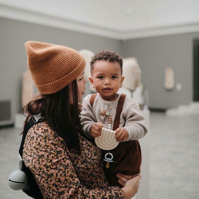 Θήκη Πιπίλας Σιλικόνης Nattou Silicon Sand N876704