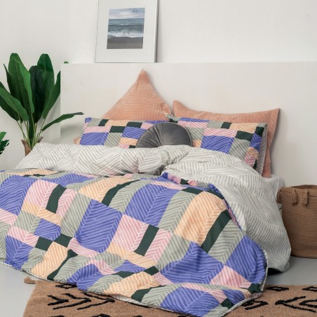 Σετ Σεντόνια Υπέρδιπλα 4 Τεμαχίων Palamaiki FL6163 Flat 240x260