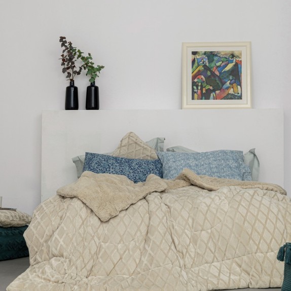 Μαξιλαροθήκη Διακόσμησης Palamaiki Nadine 2 Cream 50x50