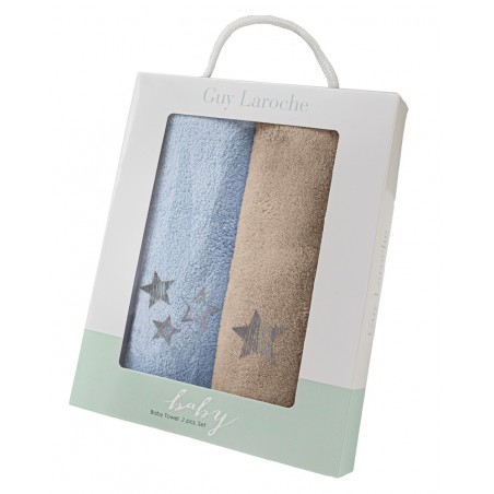 Σετ Βρεφικές Πετσέτες 2 Τεμαχίων Guy Laroche Baby Towels Boy Set 1 35x50