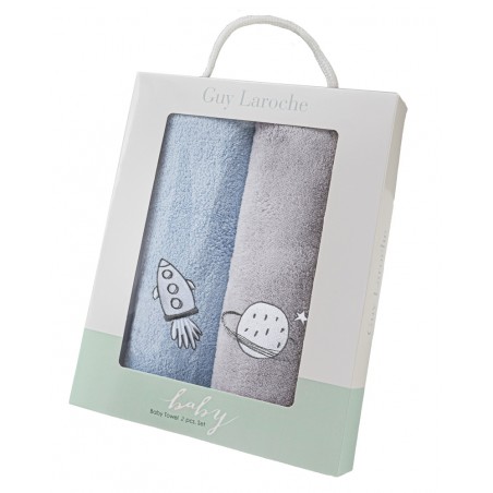 Σετ Βρεφικές Πετσέτες 2 Τεμαχίων Guy Laroche Baby Towels Boy Set 2 35x50