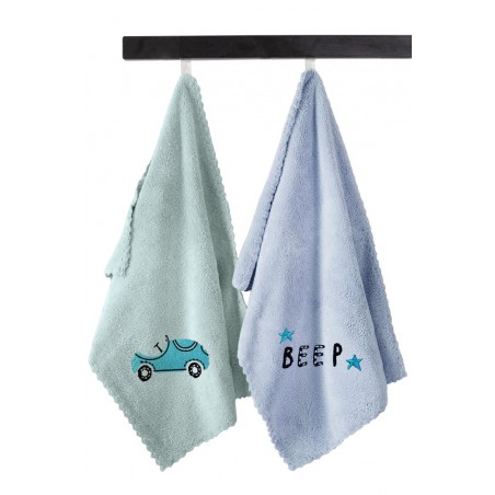 Σετ Βρεφικές Πετσέτες 2 Τεμαχίων Guy Laroche Baby Towels Boy Set 3 35x50