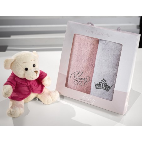 Σετ Βρεφικές Πετσέτες 2 Τεμαχίων Guy Laroche Baby Towels Girl Set 2 35x50