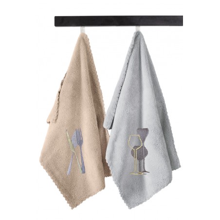 Σετ Πετσέτες Κουζίνας 2 Τεμαχίων Guy Laroche Gourmet Kitchen Set 17 35x50