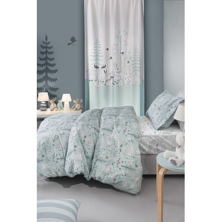 Σετ Παιδική Παπλωματοθήκη Μονή 2 Τεμαχίων Guy Laroche Forest Mist 165x225