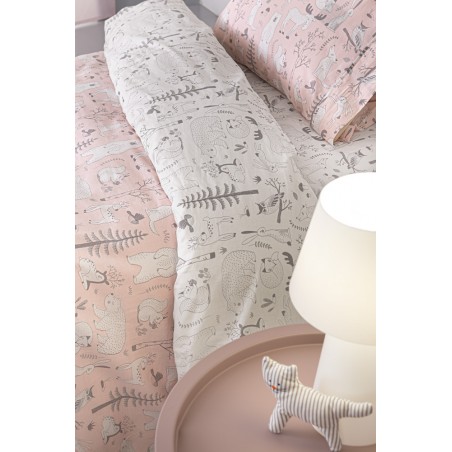 Σετ Παιδική Παπλωματοθήκη Μονή 2 Τεμαχίων Guy Laroche Forest Pudra 165x225