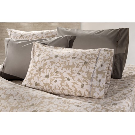 Σετ Παπλωματοθήκη Φανελένια Υπέρδιπλη 3 Τεμαχίων Guy Laroche Martin Almond 225x245