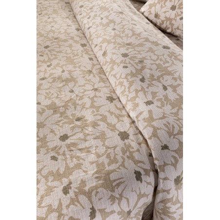 Σετ Παπλωματοθήκη Φανελένια Υπέρδιπλη 3 Τεμαχίων Guy Laroche Martin Almond 225x245