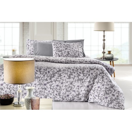 Σετ Παπλωματοθήκη Φανελένια Υπέρδιπλη 3 Τεμαχίων Guy Laroche Martin Grey 225x245