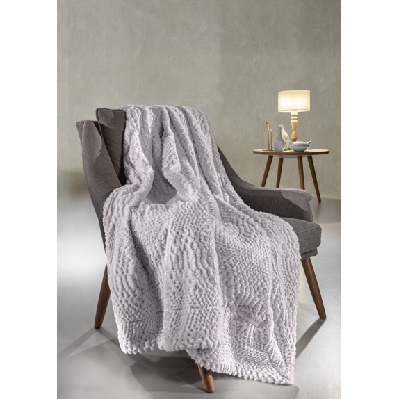 Σετ Διακοσμητικό Γούνινο Ριχτάρι Τετραθέσιου και...