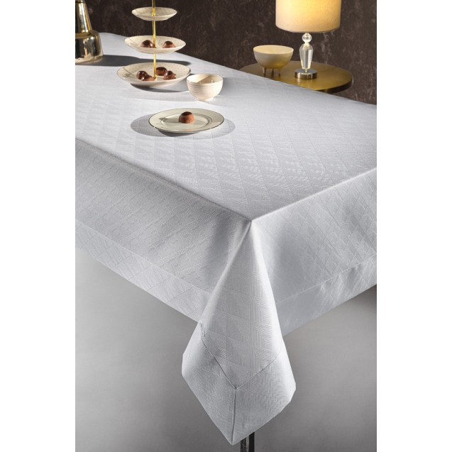 Τραπεζομάντηλο Guy Laroche Motion Silver 160x220